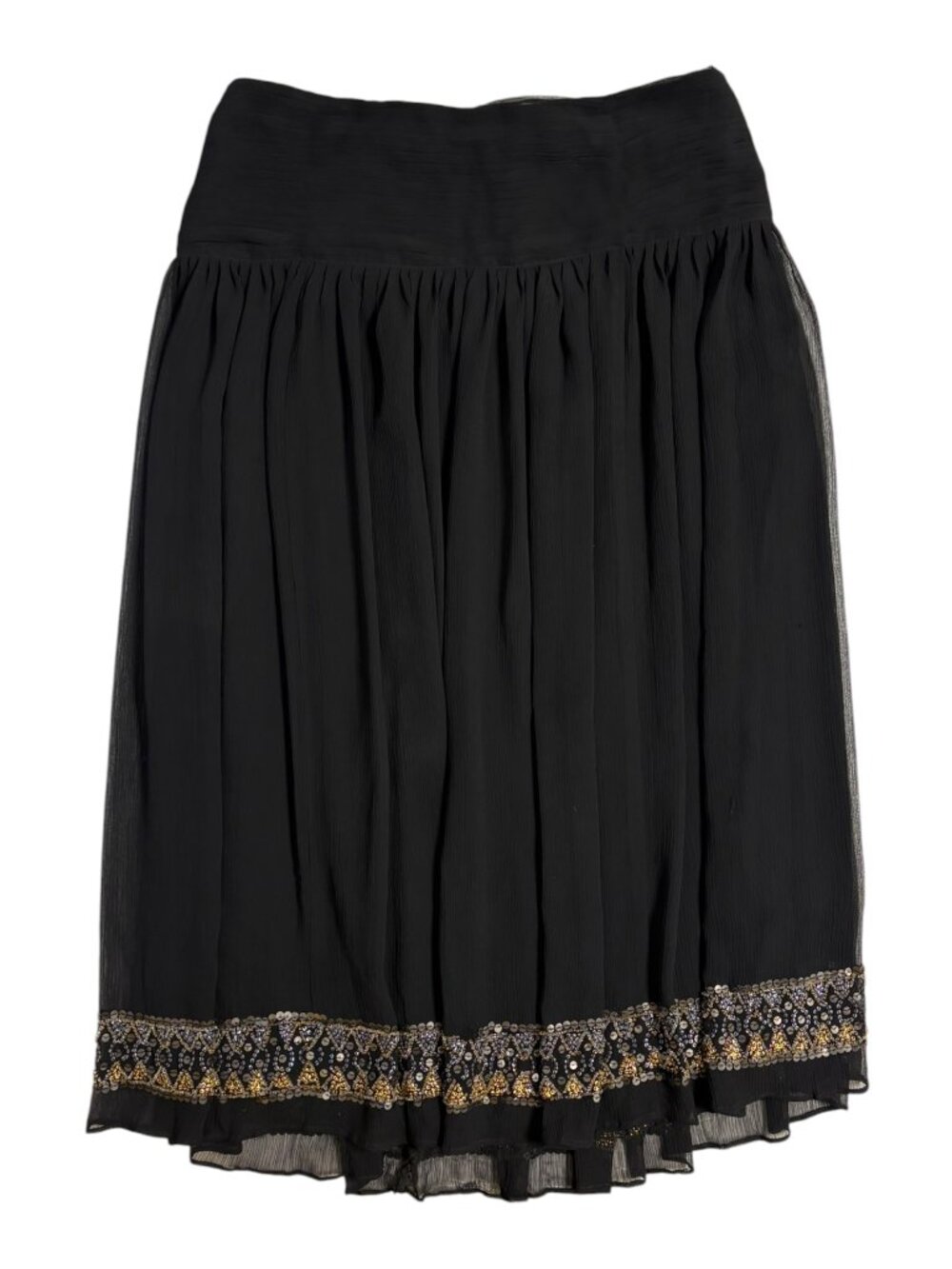 Club Monaco Black Skirt with Sequin & Bead Detailing (8)